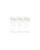 Set of 6 Champagne Glasses - 12 cl - Crystal Lehmann